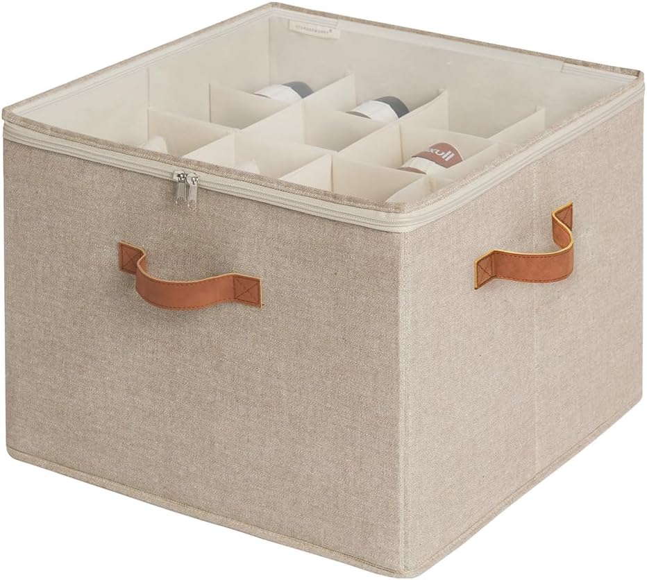 Taupe Foldable Shoe Storage Box