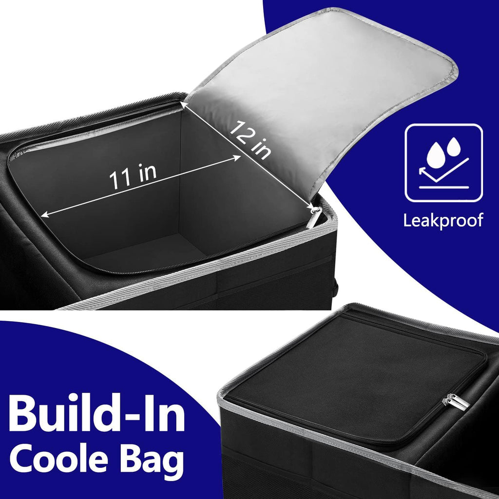 Collapsible Waterproof Car Storage Organizer With Cooler Bag