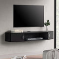 Black Wall Mounted Floating TV Stand