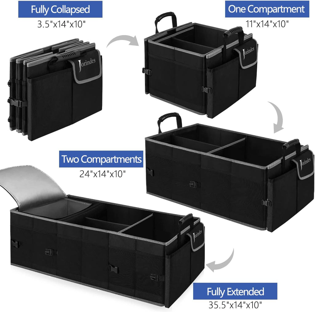 Collapsible Waterproof Car Storage Organizer With Cooler Bag