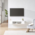 White Wall Mount Floating TV Cabinet