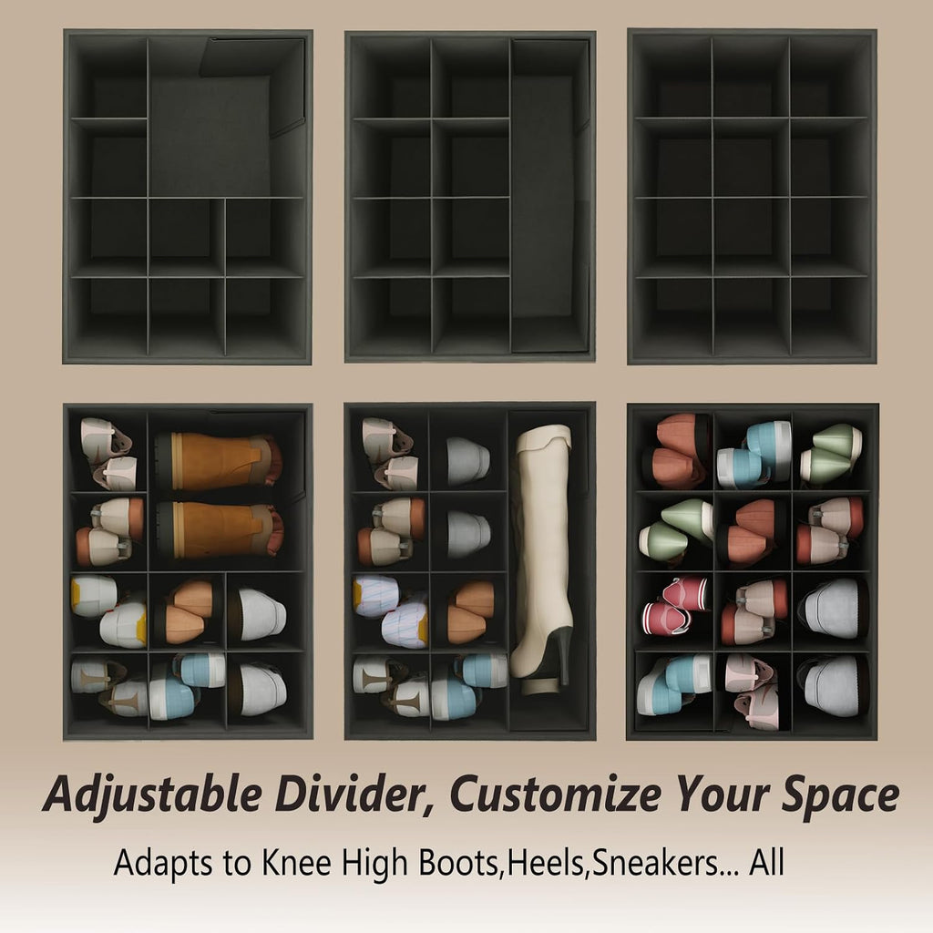 2 Pack Multi-use Storage Ottoman Bench