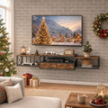 Rustic Brown 55 Inch Floating TV Stand