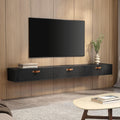 Black Wall Mount Floating TV Stand