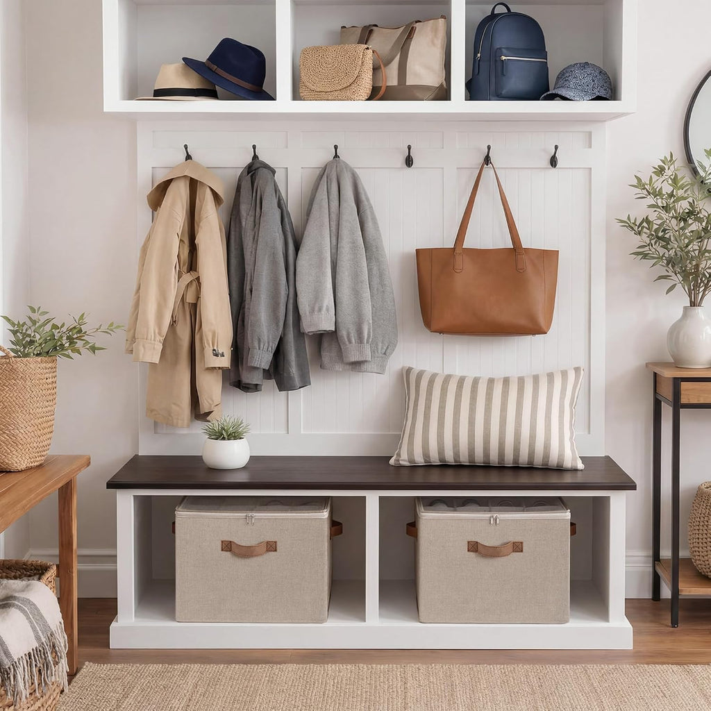 Taupe Foldable Shoe Storage Box